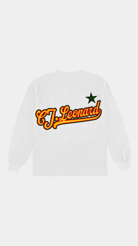 White Badge Long Sleeve Tee