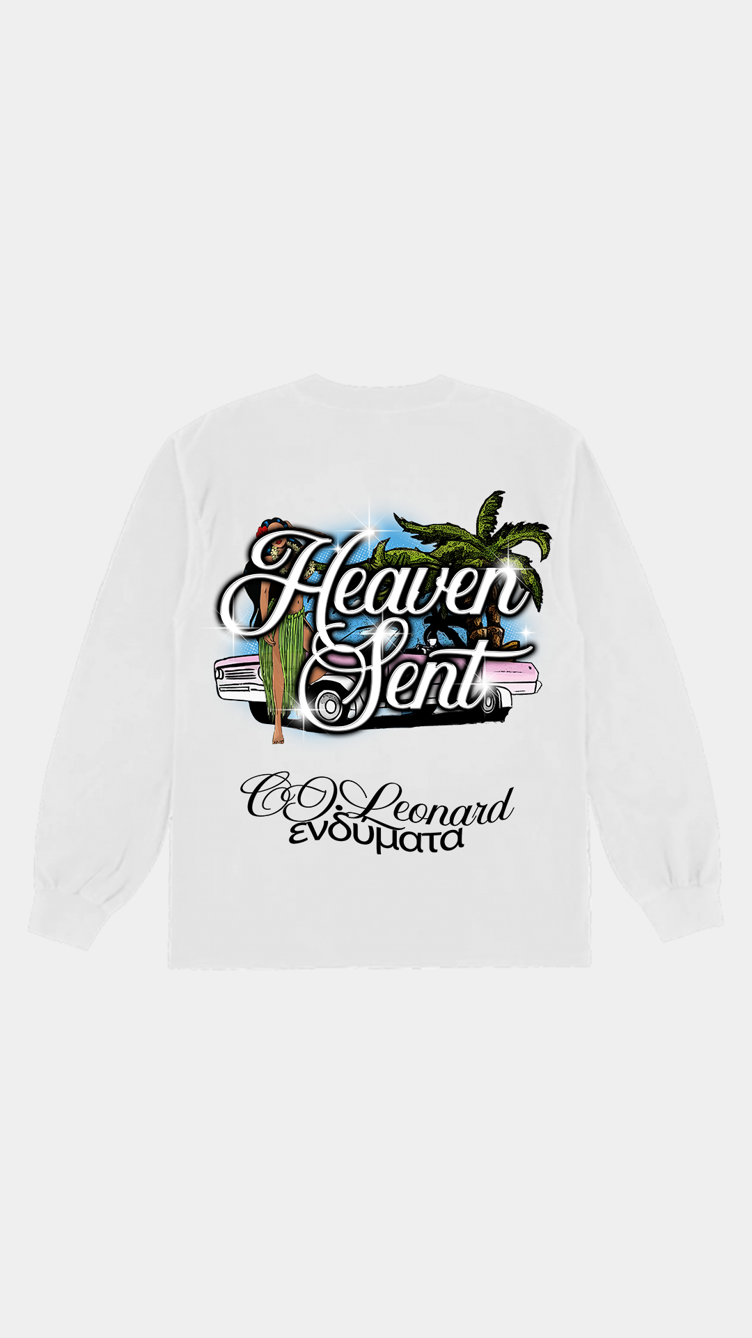 White Heaven Sent Long Sleeve Tee